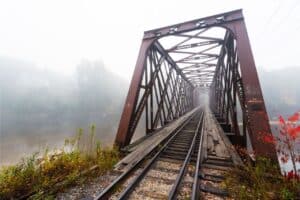 pemi river abandoned train bridge