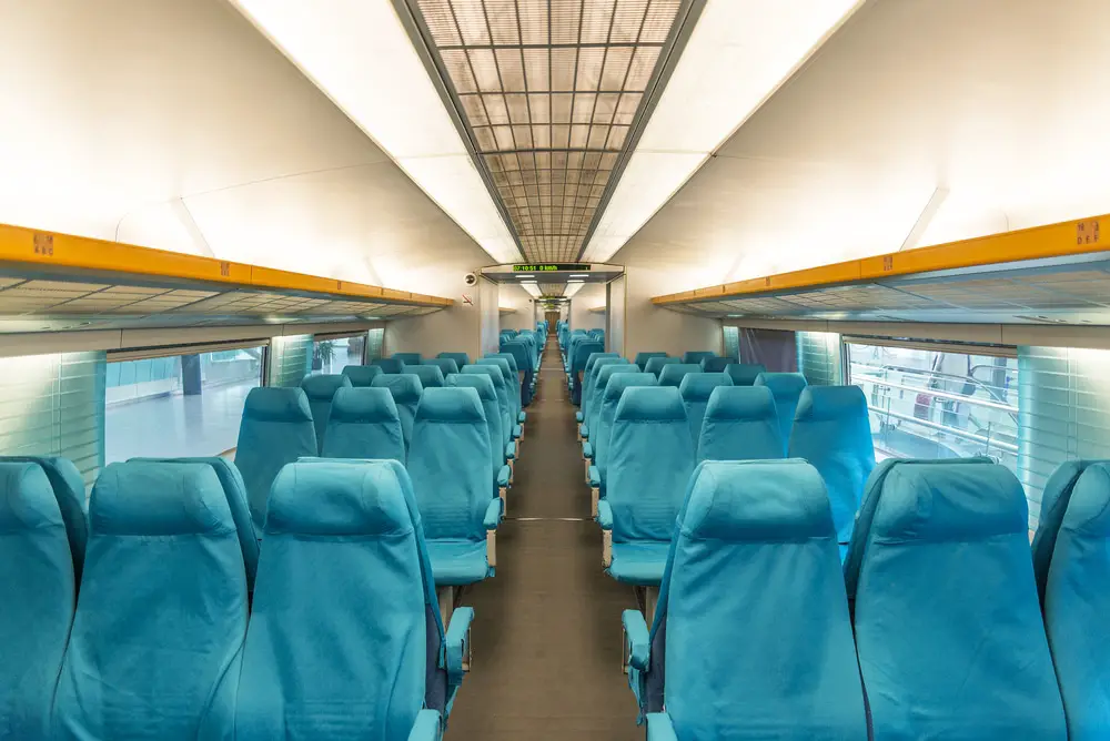 inside a maglev train