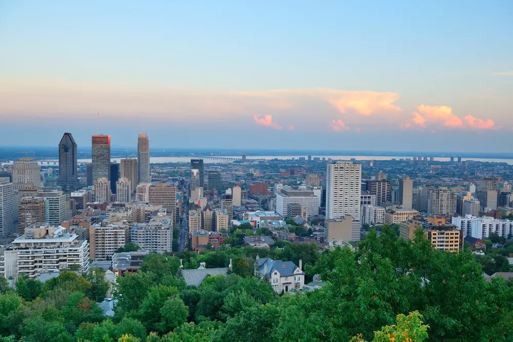 montreal city skyline just beautiful