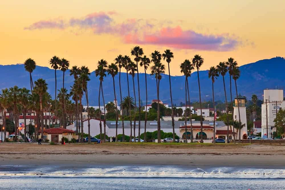 santa barbara beach view