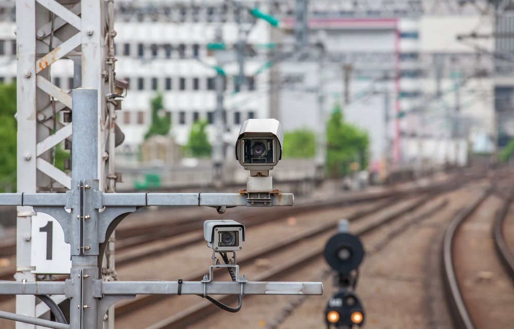 railroad cameras at the train station