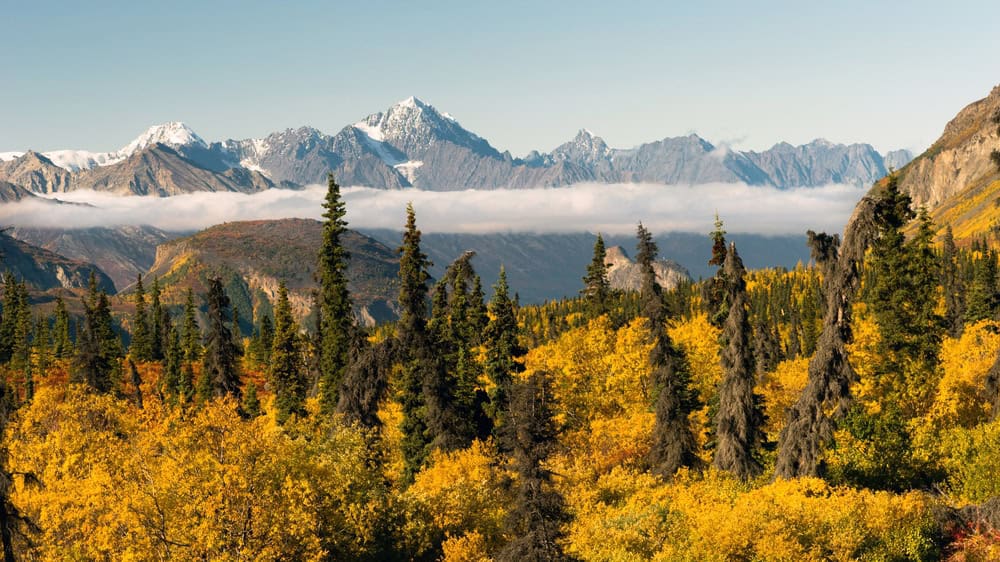 Chugach Mountains in Alaska