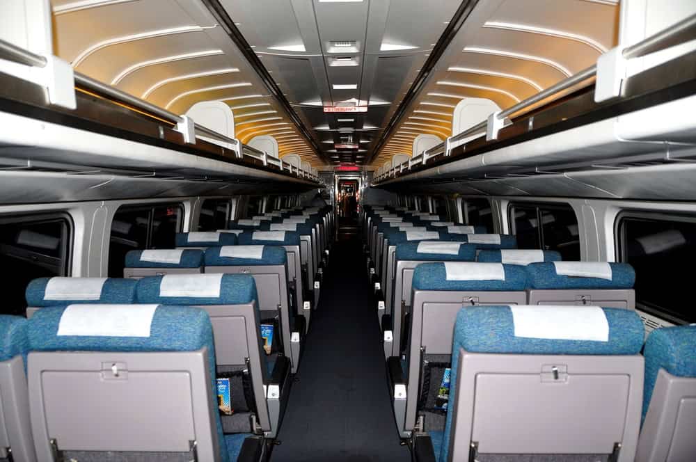 amtrak regional train seats