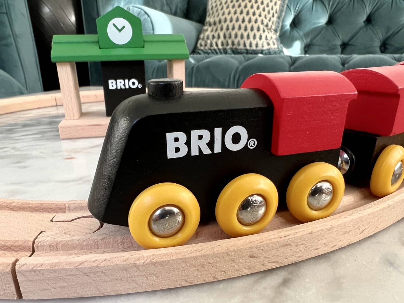 brio wooden train engine